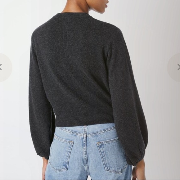 Frame Balloon Sleeve Cashmere Sweater - Picture 2 of 8